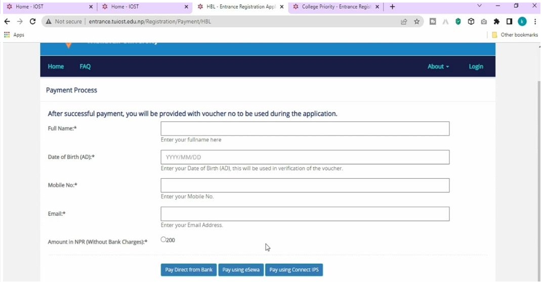 how to fill bsc.csit priority form 2079 ?